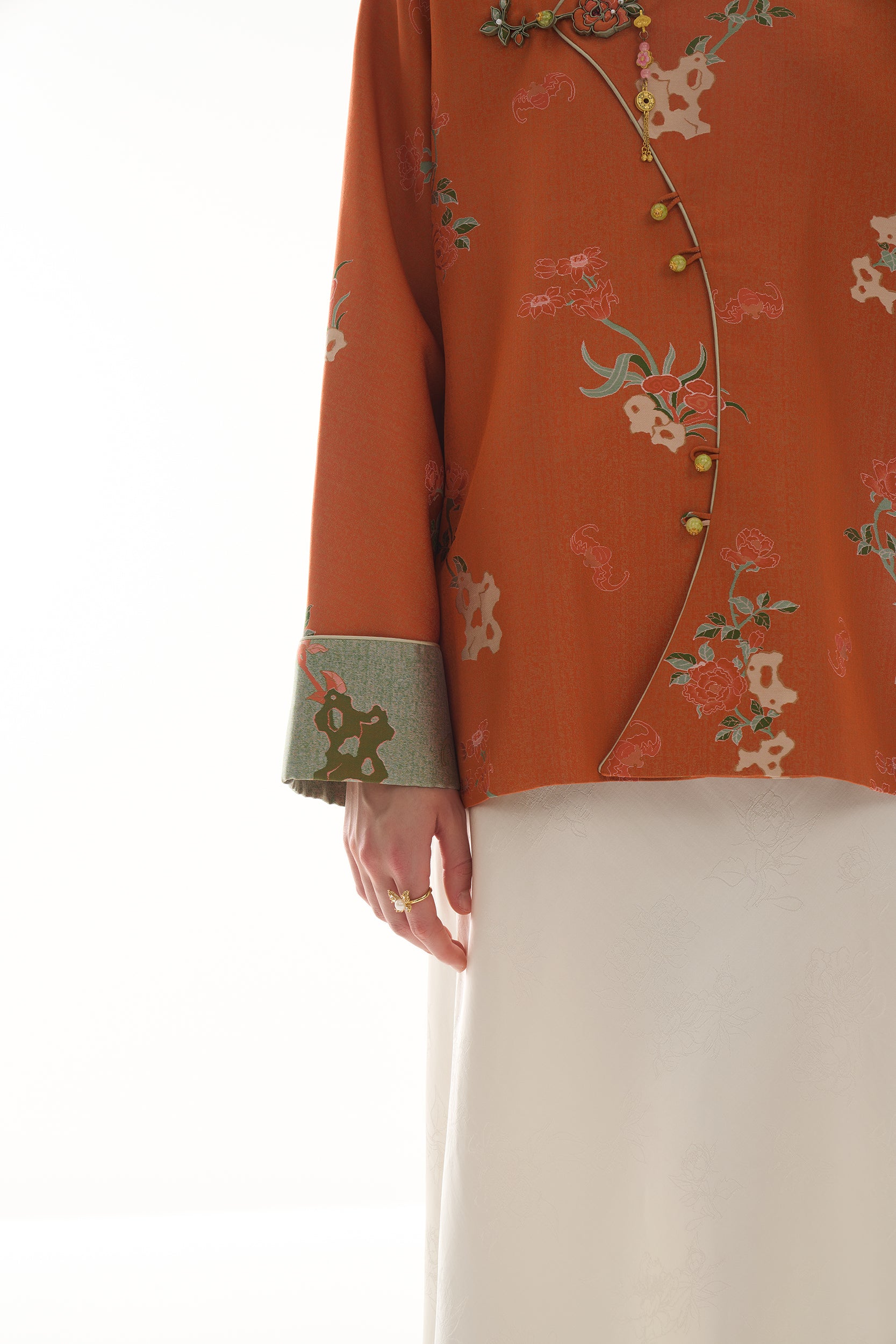 Mountain stone and Peony│Coats & Jackets│Song brocade